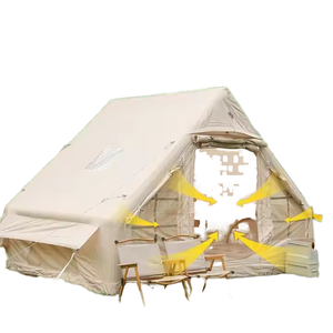 Tienda de Campaña Inflable Portátil Impermeable de Oxford, Doble Capa, Resistente a los Rayos UV, Fácil de Instalar, para 4 Estaciones - Product Image 1