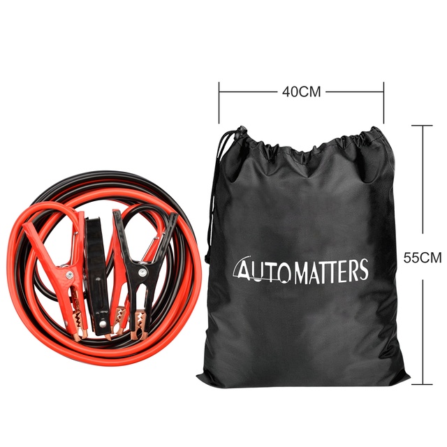Jumper Cable for Car Battery, Heavy Duty Automotive Booster Cables for Jump Starting Dead or Weak Batteries