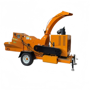 Heavy Duty Branch Chipper Shredder 60KW Mobile <b>Wood</b> <b>Crusher</b> for Large Branches - Product Image 1