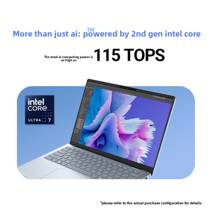 อัลตร้าบุ๊ค AI พีซี ขนาด 14 นิ้ว รุ่น Ultra 5 226V กราฟิก Thunderbolt4 WiFi7 แรม 16GB SSD 1TB ระบบปฏิบัติการ Windows 11 แล็ปท็อปดีไซน์บางเฉียบ โปรไฟล์เพรียวบาง ใช้งานง่าย - Product Image 3