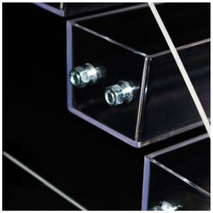 Étagère de présentation de vernis à ongles en <span class=keywords><strong>gel</strong></span> à 2 niveaux en acrylique - Organisateur mural ou de comptoir moderne et fonctionnel pour vernis à ongles en <span class=keywords><strong>gel</strong></span> - Product Image 6