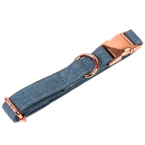 Harnais pour chien de luxe en denim imprimé confortable et doux avec boucle en métal DIY de haute qualité, réglable - Product Image 4