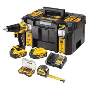 Kit de Taladro Inalámbrico Profesional de 18V XR con Motor sin Escobillas, Batería de Iones de Litio, Cargador y Accesorios, Garantía de 3 Años - Product Image 1