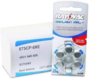 Implantes Cocleares <span class=keywords><strong>Rayovac</strong></span>. <span class=keywords><strong>Pilas</strong></span> <span class=keywords><strong>Rayovac</strong></span> Pro+ para Implantes Cocleares y Audífonos, Tamaño 675 para un Uso Prolongado - Product Image 2