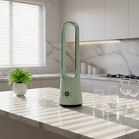 Ventilateur sans pales Smart Tower 90 °   Ventilateur de circulation oscillant pour l'été avec contrôle tactile, idéal pour rafraîchir l'air ambiant et les appareils électroménagers.