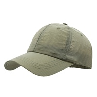 Casquette de baseball en nylon respirante, imperméable, à séchage rapide, couleur unie, réglable, pour sports de plein air printemps-été
