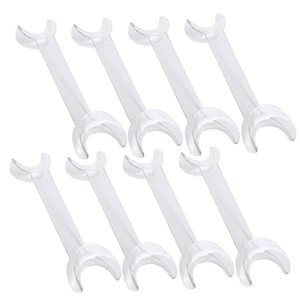 Retractor Bucal Intraoral para Mejillas y Labios, Abridor de Boca de Doble Cabeza en Forma de T, Herramienta Ortodóntica Dental, Retractor Quirúrgico (Pequeño, Transparente) - Product Image 1
