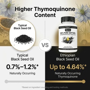 HIGH QUALITY Black <b>Seed</b> OIL Softgel Capsules Supplement Oil Capsules IMMUNITY SUPPORT & DIGESTION COMFORT - Product Image 5