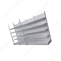 Étagère de présentation Superstore au meilleur prix, rayonnage gondole TEGO léger pour supermarché, simple face, hauteur 2000 mm, 1 étagère, profondeur 900 mm