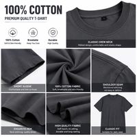 T-shirt surdimensionné imprimé en coton peigné 270g de haute qualité, tissu lisse, design personnalisé pour la promotion de la marque