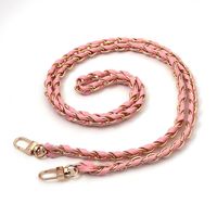 Sangles de chaîne en métal tissé en cuir PU multicolore à la mode fermoirs dorés accessoires de ceinture durables de haute qualité