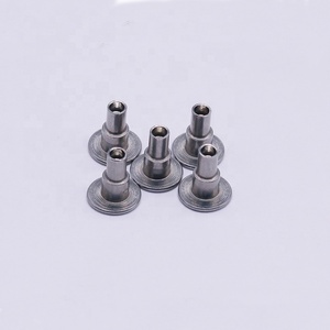 Remaches personalizados de acero inoxidable 410, Remaches de cabeza plana chapada en níquel, Remaches semitubulares M4 para sujeción de máquina, <span class=keywords><strong>precio</strong></span> de fábrica - Product Image 2