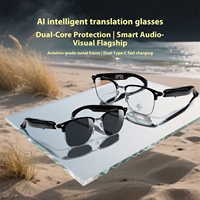 Lunettes Intelligentes F20 Nouvelles avec Traduction IA pour Connectivité Bluetooth, Traduction en Temps Réel de Plus de 100 Langues, Écoute Musicale et Appels