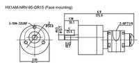 Orientée Moteur À Air HX1AM-NRV-95-GR15