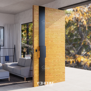 ประตูบ้านแบบหมุนสั่งทำพิเศษจากกวางตุ้ง ยี่ห้อ Yohome ทุกประเภท ประตูภายนอกหรูหรา ประตูไม้หมุนทันสมัย ประตูหน้าบ้าน - Product Image 3
