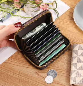 Luxury Catalog Designer <strong>Wallet</strong> Vintage Brown Checker <strong>Wallets</strong> <strong>Travel</strong> Coin Purse Short Card Holder <strong>Women</strong> Clutch Bag - Product Image 2