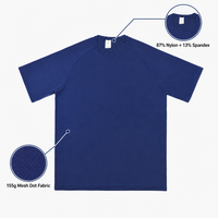 Kaos Olahraga Pria Cepat Kering Custom, Bahan Mesh Berbintik Bernapas, Pakaian Gym, Kaos Fitness Pria, Atasan Atletik