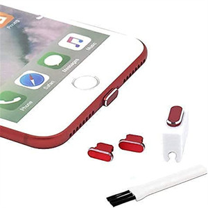 Bouchons anti-poussière pour iPhones Apple, protecteurs de câbles magnétiques en métal et plastique avec kit de brosses de nettoyage pour la protection du téléphone - Product Image 2