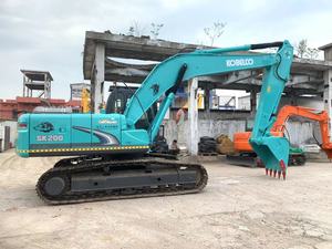 Excavadora de orugas usada Kobelco SK200 con motor Mitsubishi Peso operativo de 20 toneladas Otros componentes del núcleo incluidos - Product Image 6