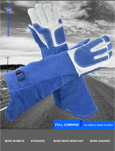 18-Zoll-Kratzfeste <span class=keywords><strong>Anti</strong></span>-Biss-Katzen halter handschuhe aus Rindsleder für Haustiere Schützende lange Handschuhe <span class=keywords><strong>Anti</strong></span>-Cut-<span class=keywords><strong>Anti</strong></span>-Rutsch-Funktionen - Product Image 4