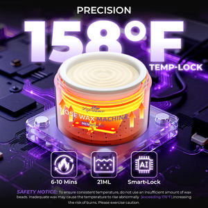 Kit de chauffe-<span class=keywords><strong>cire</strong></span> électronique pour le nez Lifestance pour hommes et femmes, recharge USB, épilation indolore et sûre pour le nez - Product Image 2