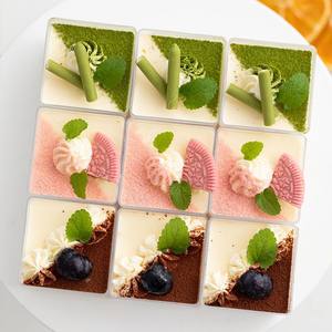 2 oz 3 oz 4 oz 5 oz tek kullanımlık plastik kare bardak Mini PS malzeme için parti için dondurma yoğurt mus hizmet - Product Image 4