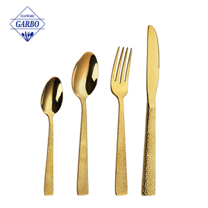 New Arrival Wedding gương kim loại bạc muỗng và Ngã Ba ăn dao kéo <span class=keywords><strong>Set</strong></span> thép không gỉ vàng Flatware <span class=keywords><strong>Set</strong></span> - Product Image 4