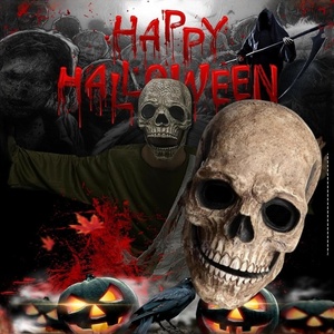 Scheletro Ghost Knight Jack Joker Halloween Horror bocca rimovibile cuffie maschere <span class=keywords><strong>da</strong></span> festa - Product Image 2