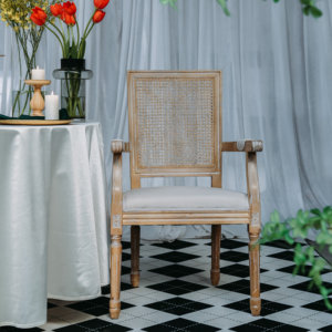 Diseño moderno Comedor <span class=keywords><strong>de</strong></span> madera francés Cómodos sillones antiguos vintage Sillas Luis - Product Image 1