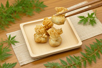 Vegetable Money Bag 15g, Dim Sum Frito Congelado, Pastelería al por Mayor para Supermercados, Aperitivos, Logotipo y Empaque Personalizados Disponibles