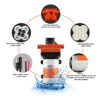 Kit de pompe de lavage OEM SEA FLO sans tuyau spiralé, pompe à eau 12V DC pour le lavage de voitures, le nettoyage de bateaux, des boîtes à poissons
