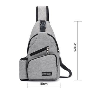 Riñonera deportiva de diseño Popular para hombre, bolso para el <span class=keywords><strong>pecho</strong></span> y el <span class=keywords><strong>hombro</strong></span>, para viajes al aire libre - Product Image 6