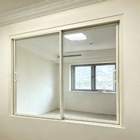 Ventanas Corredizas Horizontales de Aluminio RC3 con Gran Apertura y Mosquitera Desmontable para Casas Rurales Autoconstruidas y Ventanas Exteriores