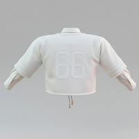 Nouveau design de maillot de football américain, t-shirt personnalisé avec numéros, patchs brodés, ourlet brut vieilli, t-shirt double couche