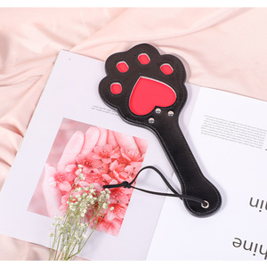 Cat Paw Leather Whip Black Adult Stimulation SM Training <b>Tool</b> BDSM <b>Toy</b> - Product Image 3