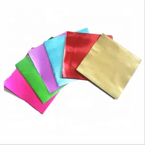 Color printing Multi Colored aluminium Foil Wrapper For Chocolates Sweet Packaging