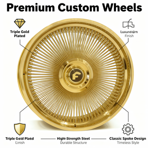 क्रोम जाली चांदी 20/22/24/26 इंच वायर व्हील रिम नई शर्त मल्टी वायर वायस व्हील्स के लिए मल्टी वायर स्पोक व्हील रिम - Product Image 2
