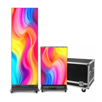 Écran d'affichage LED pliable P2 en gros, 2 unités, avec flight case, pour affichage intérieur