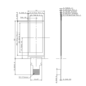 Tùy chỉnh ánh sáng mặt trời có thể đọc được <span class=keywords><strong>LCD</strong></span> 1.08 inch <span class=keywords><strong>TFT</strong></span> Transflective mô-đun IPS <span class=keywords><strong>LCD</strong></span> hiển thị bảng điều chỉnh - Product Image 6