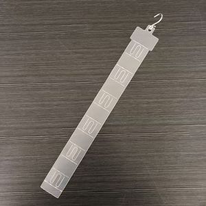 Display Hanging <b>Strips</b> for Supermarkets Made of <b>Plastic</b> PP Transparent Double-sided with 6 Hooks Length 38.5cm - Product Image 4