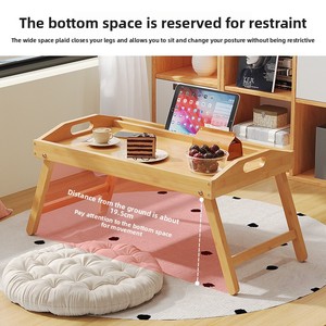 Nhật bản-phong cách Tatami thấp bảng Giường gấp bàn trà như một máy tính xách tay đứng Bàn máy tính cho sinh viên cho ban công bay cửa sổ - Product Image 2