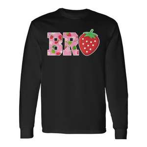 Bro Brother Of The Berry - Camiseta familiar de manga larga con diseño de fresa para cumpleaños - Product Image 1