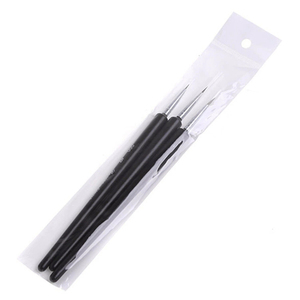 Lot de 3 pinceaux à manche en nylon souple pour nail art, grands pinceaux de peinture pour le dessin au gel et la conception de motifs - Product Image 5