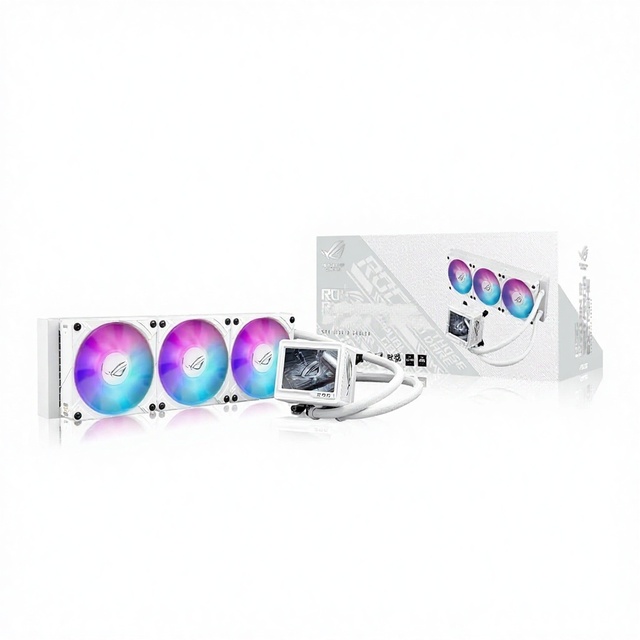 ROG RYUJIN III 360 ARGB EXTREME White Edition AIO CPU Liquid Cooler  9000 Intel Core Asetek Gen8 Pump Fans Alloy Bearing