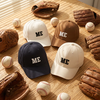 Gorra de Béisbol Moderna con Letra ME Bordada, de Poliéster, Ajustable, Transpirable, Impermeable, Unisex, para Uso Diario