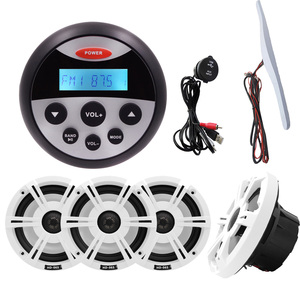 ลำโพงกันน้ำสำหรับเรือ ขนาด 6.5 นิ้ว รุ่น H-065 * 4 + เครื่องเล่น MP3 บลูทูธกันน้ำสำหรับเรือ รุ่น H-808 + สายดาต้า USB + เสาอากาศ - ชุดเซ็ต - Product Image 5