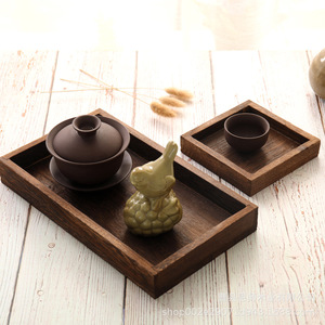 Paulownia Wood <b>Tea</b> Tray <b>Set</b> With Teapot And Cups For Hotel Coffee <b>Tea</b> Service Durable Solid Color Design Personal Gift - Product Image 4