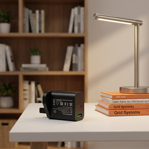 <span class=keywords><strong>Cargador</strong></span> de Pared de Carga Rápida USB-C de 20 W con Doble Puerto para Teléfonos Móviles y Dispositivos Inteligentes - Enchufe del Reino Unido, Certificado CE, Protección OVP/OTP - Product Image 4