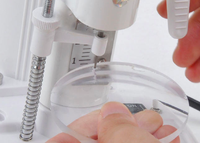 Instrument d'optométrie encoche optique traitement des lunettes optiques perceuse à lentille sans cadre