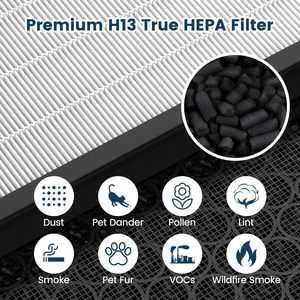 Elemento de Filtro de Aire H13 Personalizado, Filtro de Caja de Alta Eficiencia para el Hogar y Hoteles, Purificador de Aire en Estado Nuevo Hecho de Fibra Sintética - Product Image 5